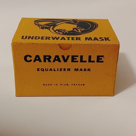 CARAVELLE Equalizer Mask Diving Underwater Mask Original Package 1960 SCUBA - Picture 13 of 15